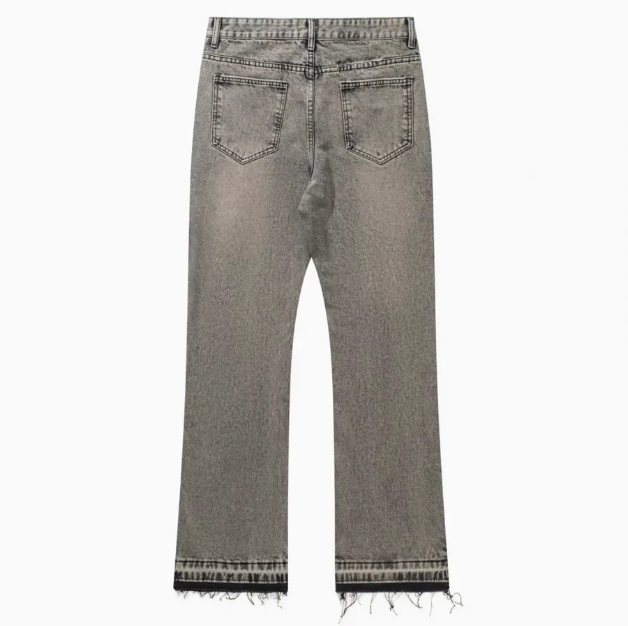 VAMO - Raw Flared Jeans
