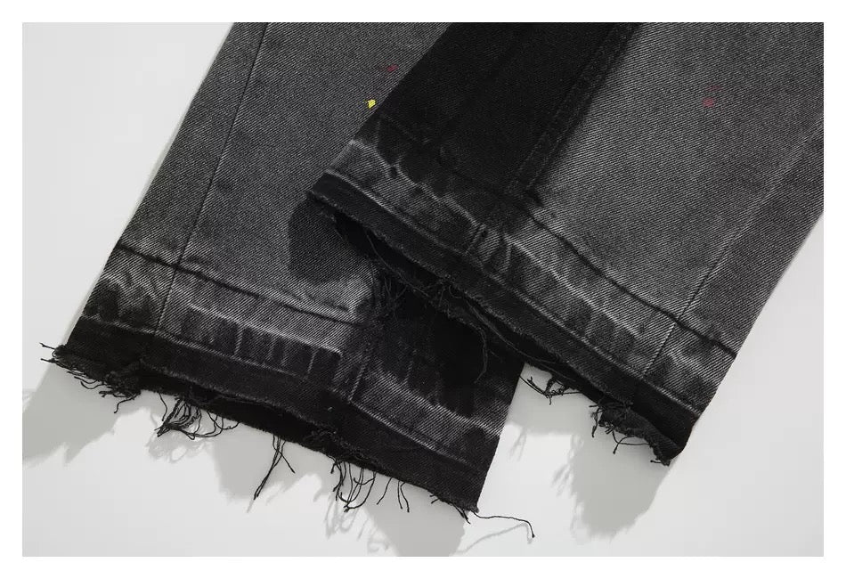 VAMO - Destroyed Flared Denim
