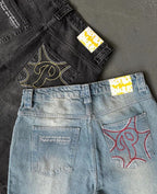 VAMO - Baggy “P-Logo” Denim Jeans
