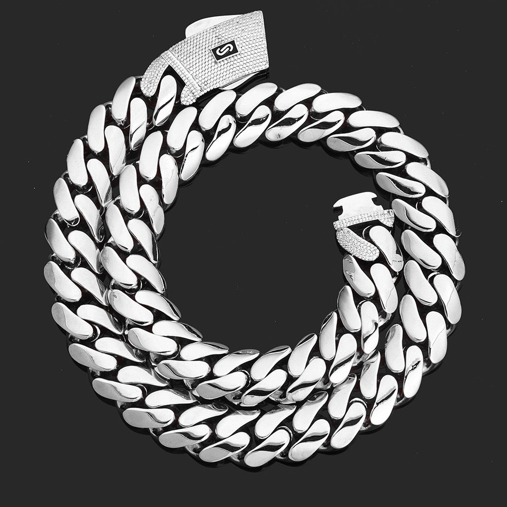 VAMO - “King Cuban” Chain – Silver Edition