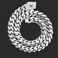 VAMO - “King Cuban” Chain – Silver Edition