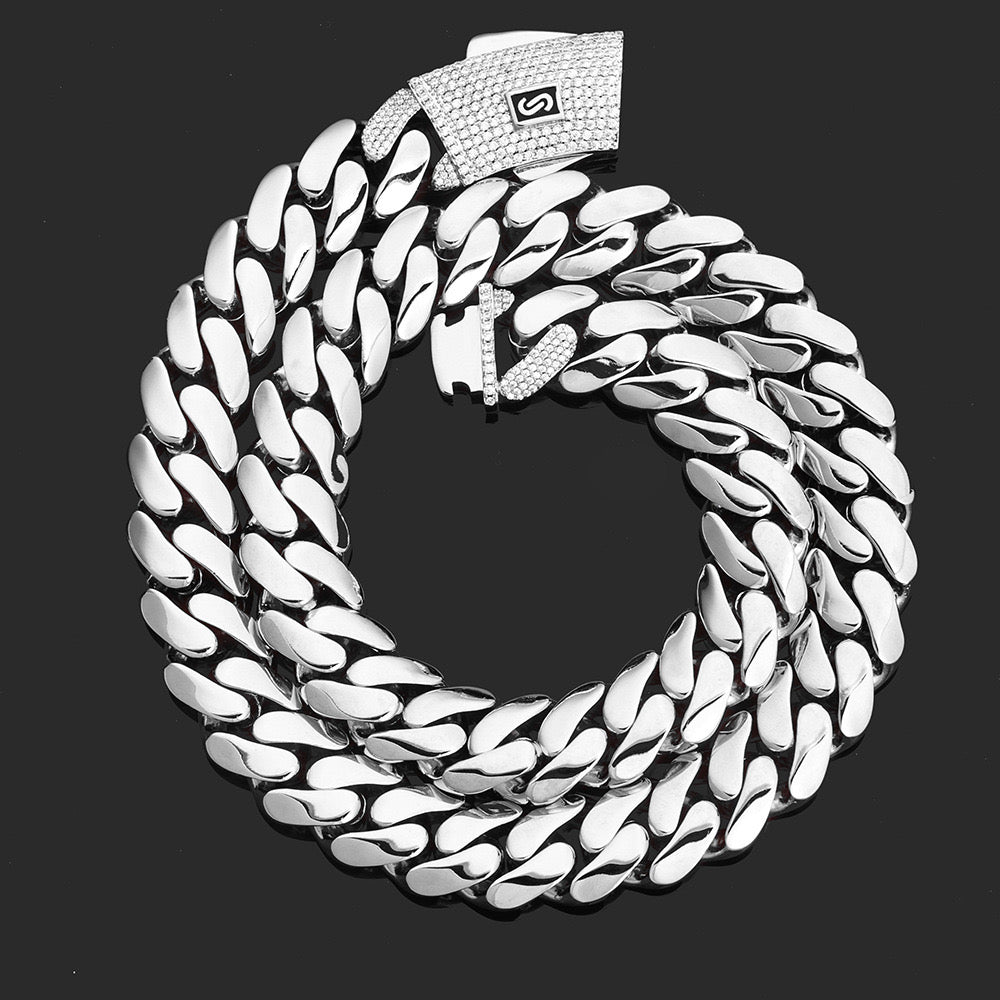 VAMO - “King Cuban” Chain – Silver Edition