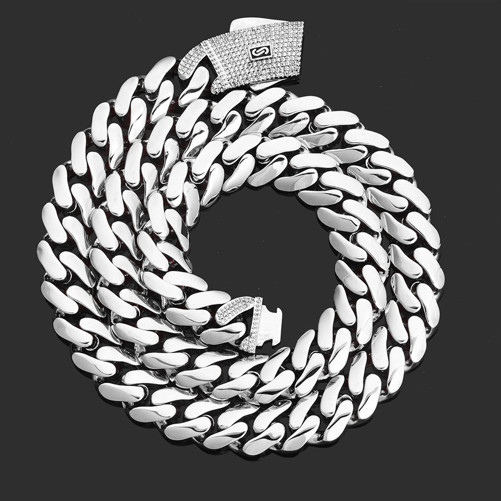 VAMO - “King Cuban” Chain – Silver Edition