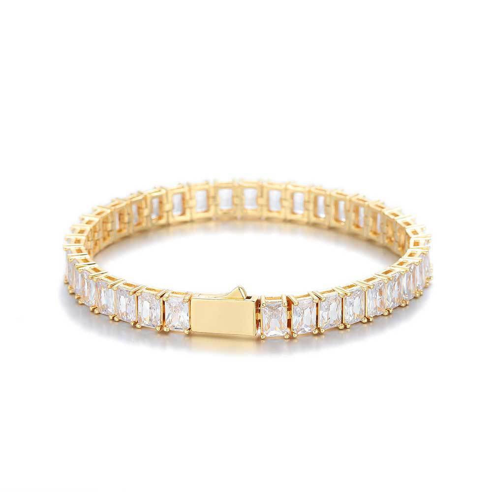VAMO - “Diamond Cut” Iced Bracelet – Gold Edition