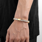 VAMO - “Diamond Cut” Iced Bracelet – Gold Edition