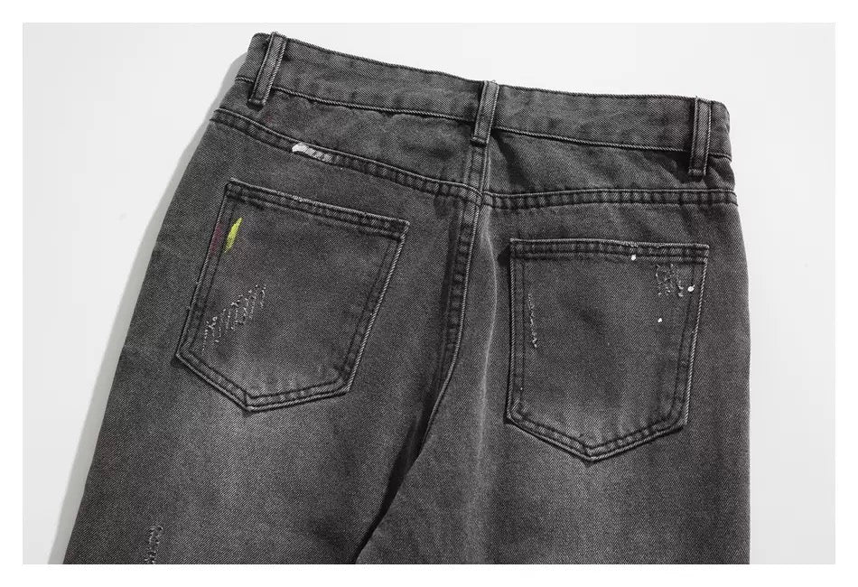VAMO - Destroyed Flared Denim