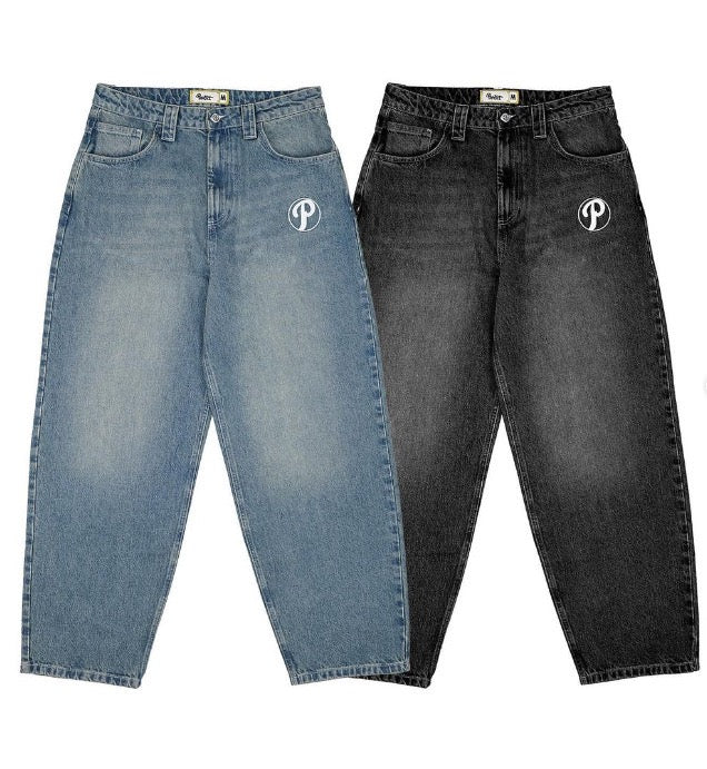 VAMO - Baggy “P-Logo” Denim Jeans
