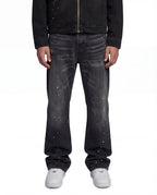 VAMO - Flared Splashed Jeans