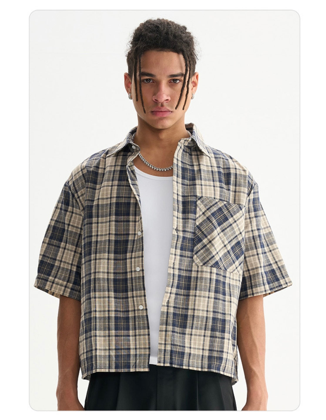 VAMO – Grid Check Overshirt