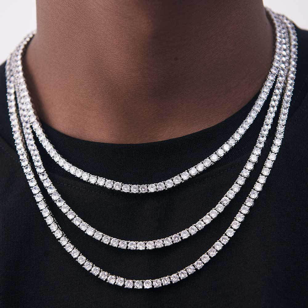 💎 VAMO - “Iced Cuban” Tennis Chain